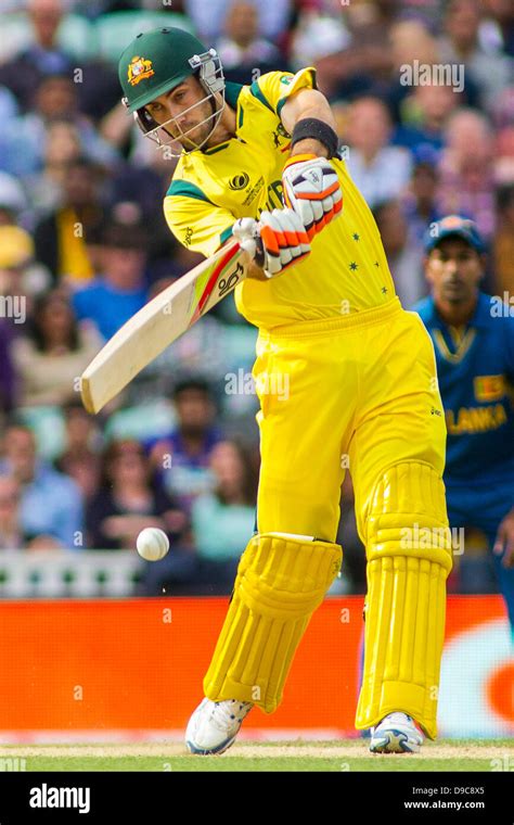 LONDON, ENGLAND - June 17:Australia's Glenn Maxwell batting during the ICC Champions Trophy ...