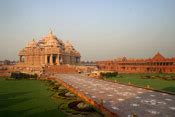 : Beautiful Night view of Akshardham Temple - The Divine India