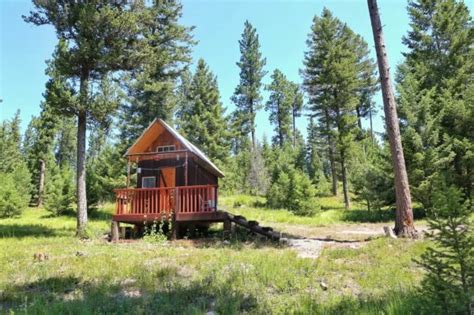 Tiny Shanty Cabin on 100+ Forested Acres in Montana