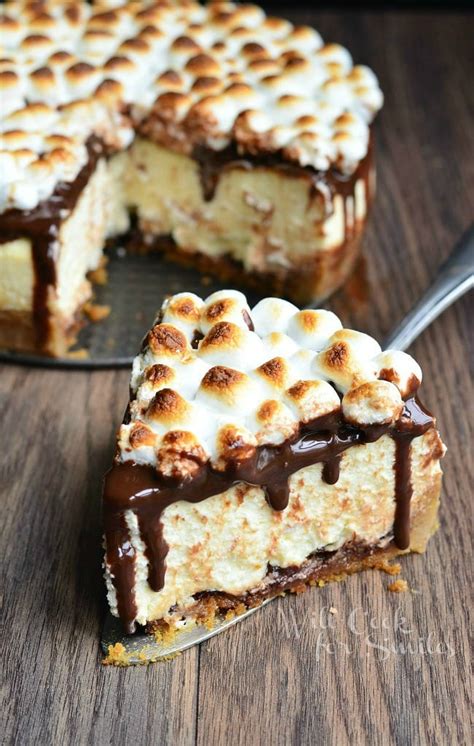 S'Mores Cheesecake Recipe - Will Cook For Smiles