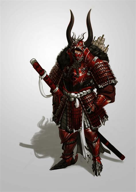 ArtStation - Red samurai