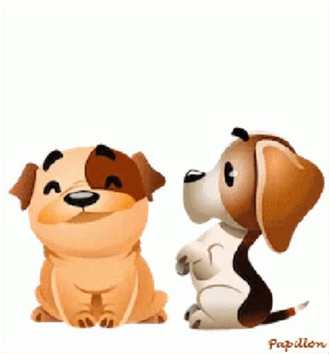 Cute Dog Hug Facebook Sticker GIF | GIFDB.com
