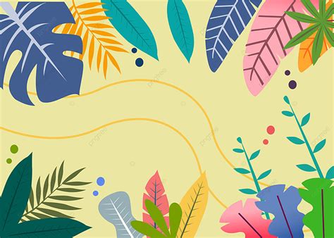 Colorful New Tropical Vibes Background, Leaves, Tropical Leaf, Tropical Background Image And ...