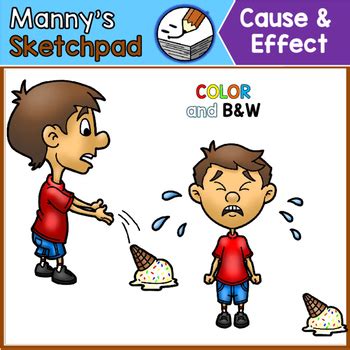 Cause and Effect Clip Art by Manny's Sketchpad | TPT