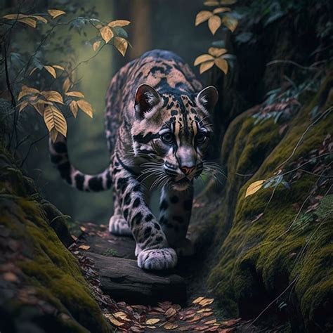 clouded leopard stalks zhangjiajie by cannacoke on DeviantArt