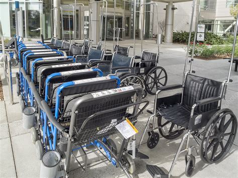 Hospital Wheelchairs - Stock Image - C039/4029 - Science Photo Library