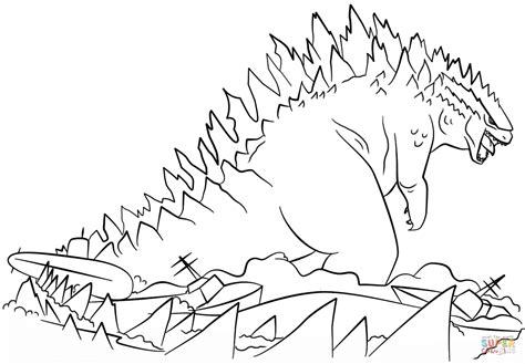 Free Godzilla Coloring Page, Download Free Godzilla Coloring Page png images, Free ClipArts on ...