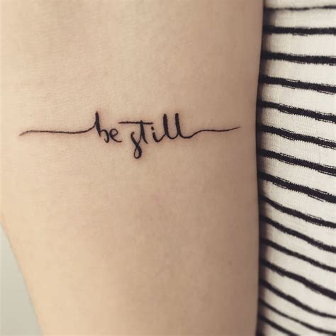 Tattoo Be Still and know that I am God. | Be still tattoo ...