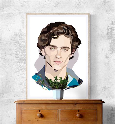 Timothée Chalamet Art Print Actor - Etsy