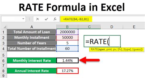 RATE Formula in Excel | How to Use RATE Formula in Excel?