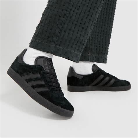 Mens All Black Adidas Gazelle Clearance | bellvalefarms.com