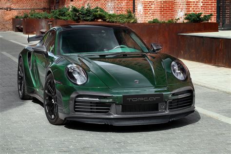 This Porsche 911 Turbo S From TopCar Is Wearing Nothing But Green Carbon Fiber | Carscoops