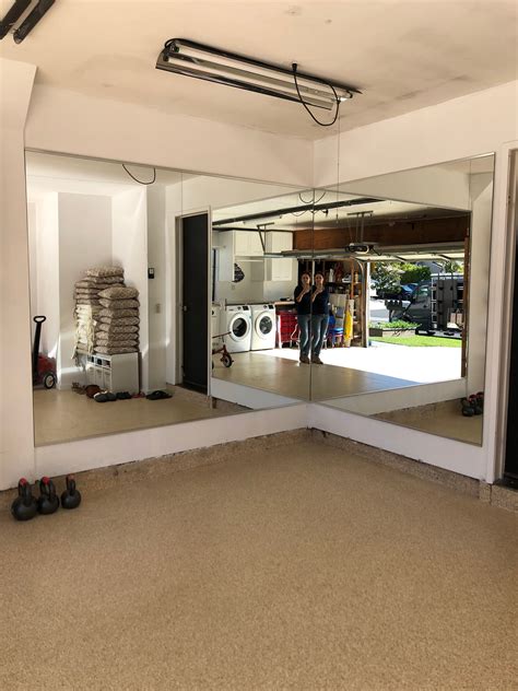 Diy Garage Gym Mirror : Man Builds Entire Home Gym That Stores On The Wall Garage Gym Tour ...