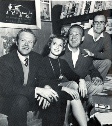 Kevin Hagen, Gail Kobe, Forrest Tucker and Mark Stevens relaxing at the Mountian Osyter Club in ...