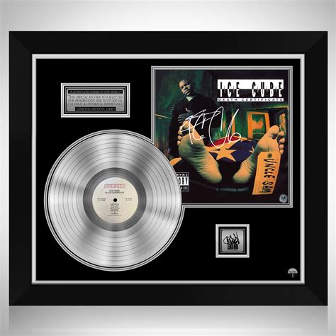 Ice Cube - Death Certificate Platinum LP Limited Signature Edition ...