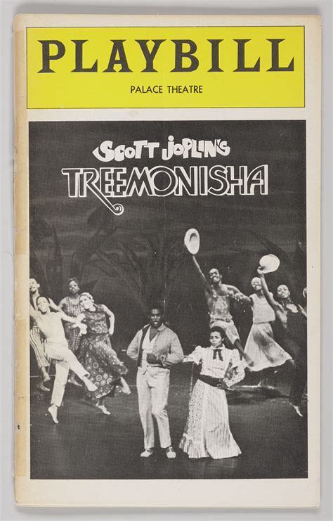 Playbill for Scott Joplin's Treemonisha | National Museum of African American History and Culture