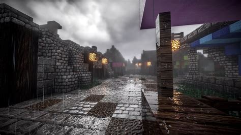 Minecraft - Drift Through Rain (Atmospheric Cinematic) (SEUS Complete ...