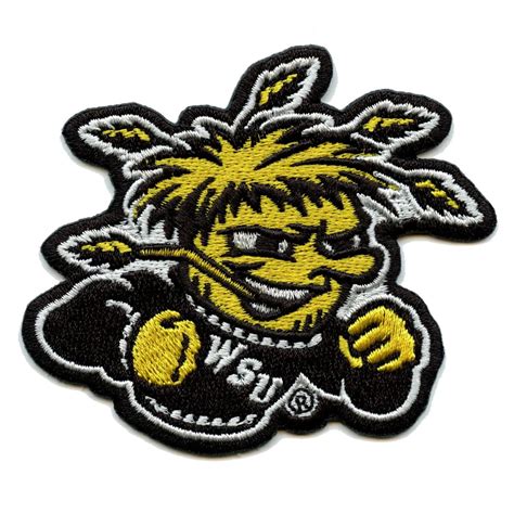 Wichita State Shockers Mascot Logo Iron On Embroidered Patch