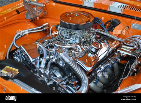 A 396 Engine in a Chevrolet Camaro SS Stock Photo - Alamy