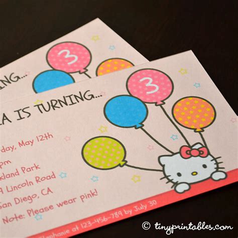 Hello Kitty Birthday Invitation | To get your own set of thi… | Flickr