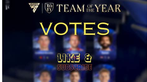 Team Of The Year Voting and my Predictions #toty #fc24 #predictions - YouTube