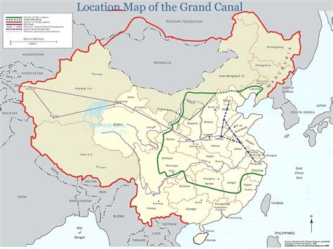 Location Map of Grand Canal in China | Map, Location map, Grand canal