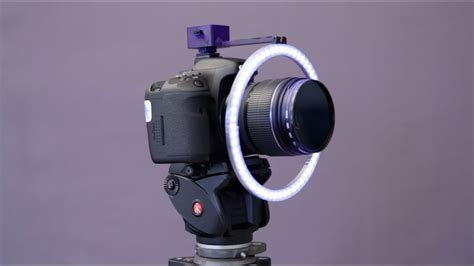 DIY Light Ring for Any DSLR - 3D Printed NeoPixel Ring Camera Mount - YouTube