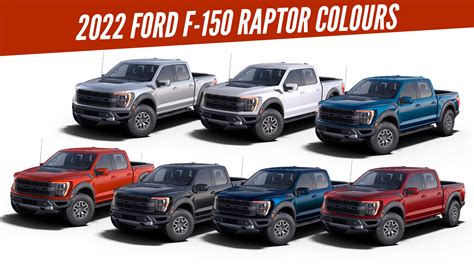 2022 Ford F-150 Raptor - All Color Options - Images | AUTOBICS