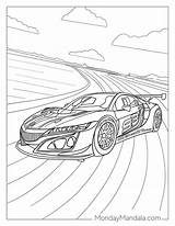 Race Cars Coloring Page sketch template