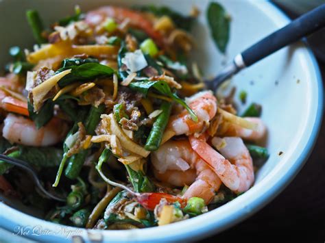 Banana Flower Salad How To Cut Banana Flower @ Not Quite Nigella