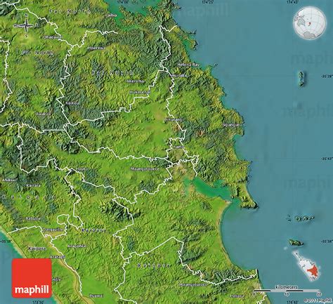 Satellite Map of Whangarei