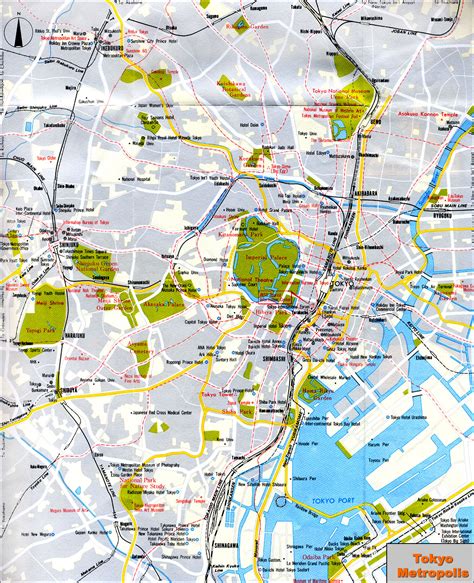 Map of cities : Tokyo with tourist information