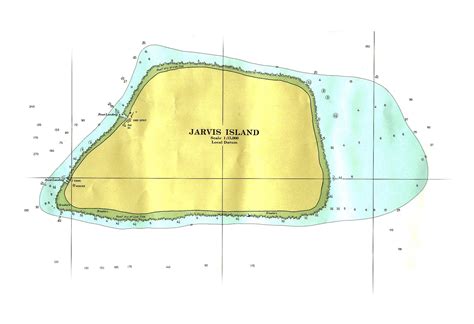 Large topographical map of Jarvis Island | Jarvis Island | Oceania | Mapsland | Maps of the World