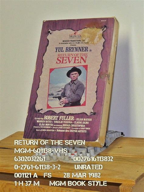 Amazon.com: Return of the Magnificent Seven [VHS] : Yul Brynner, Robert Fuller, Julián Mateos ...