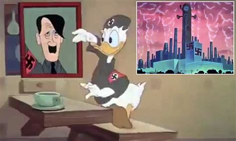 Russians who discovered 1943 Disney film featuring Donald Duck as a Nazi given fine | Daily Mail ...