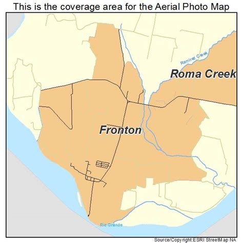 Aerial Photography Map of Fronton, TX Texas