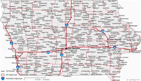 Map Of southern Minnesota and northern Iowa | secretmuseum