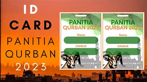 TUTORIAL - MEMBUAT ID CARD PANITIA QURBAN 2023 - - YouTube