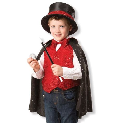 Melissa & Doug Magician Role Play Costume Set | Role Play and Dress Up