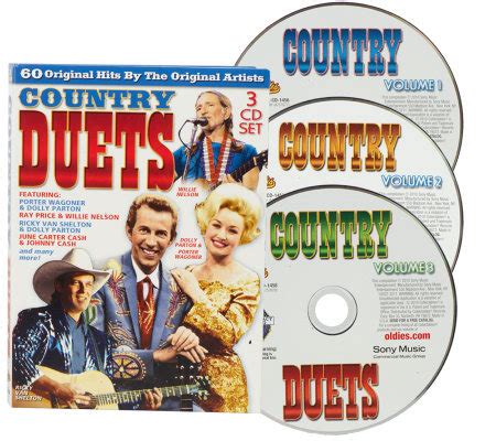 Classic Country Duets 3 CD Set 60 Songs — QVC.com