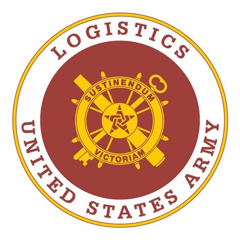 US Army Logistics Branch Plaque Full Color Decal Sticker