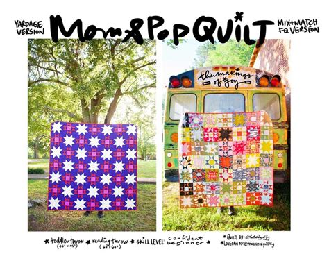 Mom and Pop Quilt Pattern PDF Download Themakingsofjoy - Etsy