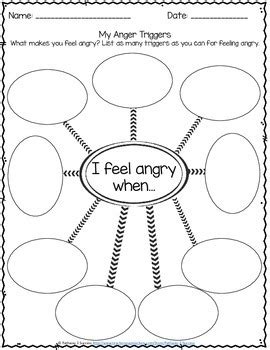 Anger Management Worksheets by Pathway 2 Success | TPT