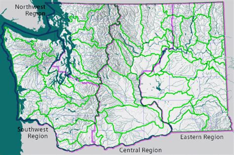 Washington State Flow Monitoring Network | Map-Based River And With ...