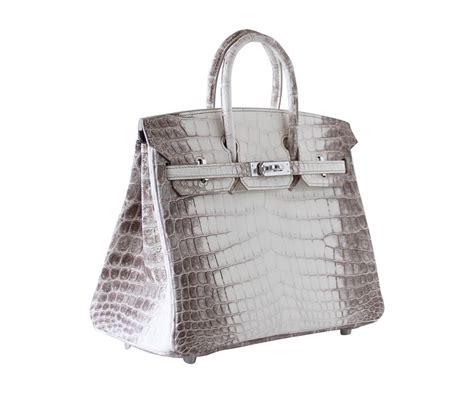 Hermès Birkin 25 Blanc Himalaya Crocodile Bag PHW | Baghunter