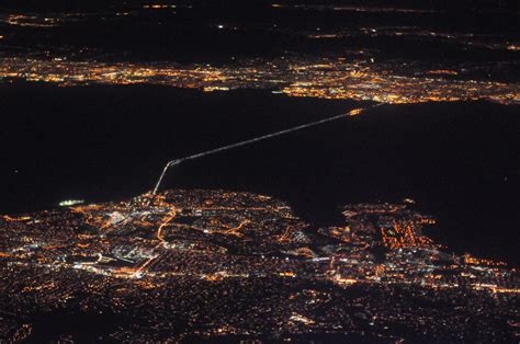 San Mateo Bridge at night | Aerial photo of San Mateo Bridge… | Flickr