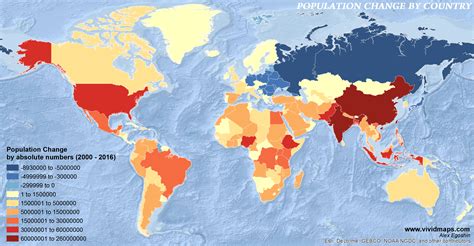 Population change by country (2000 - 2016) - Vivid Maps