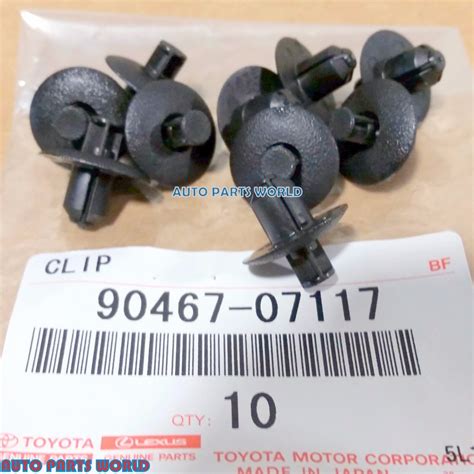 GENUINE TOYOTA CAMRY AVALON LEXUS CT200h GX470 ENGINE SIDE COVER CLIPS ...