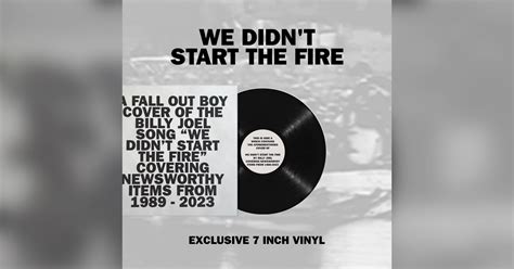 ‘We Didn’t Start The Fire’ – Fall Out Boy’s update of Billy Joel’s hit causes stir, but the ...