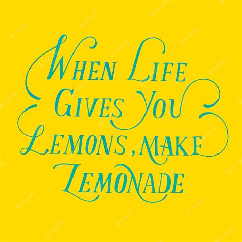 Premium Vector | Lemonade quote typography design